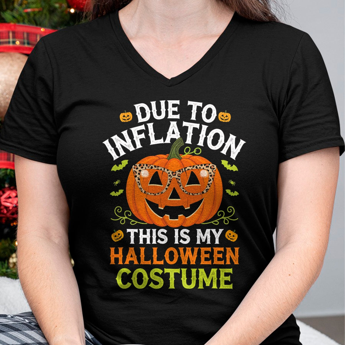 Hallowen Shirts for Family, Funny hallowen shirts, Hallowen Unisex T-Shirt/Hoodie/Sweatshirt HLT00 - Halloween Costumes Woman 2024 Funny Due to Inflation T-Shirt (1)
