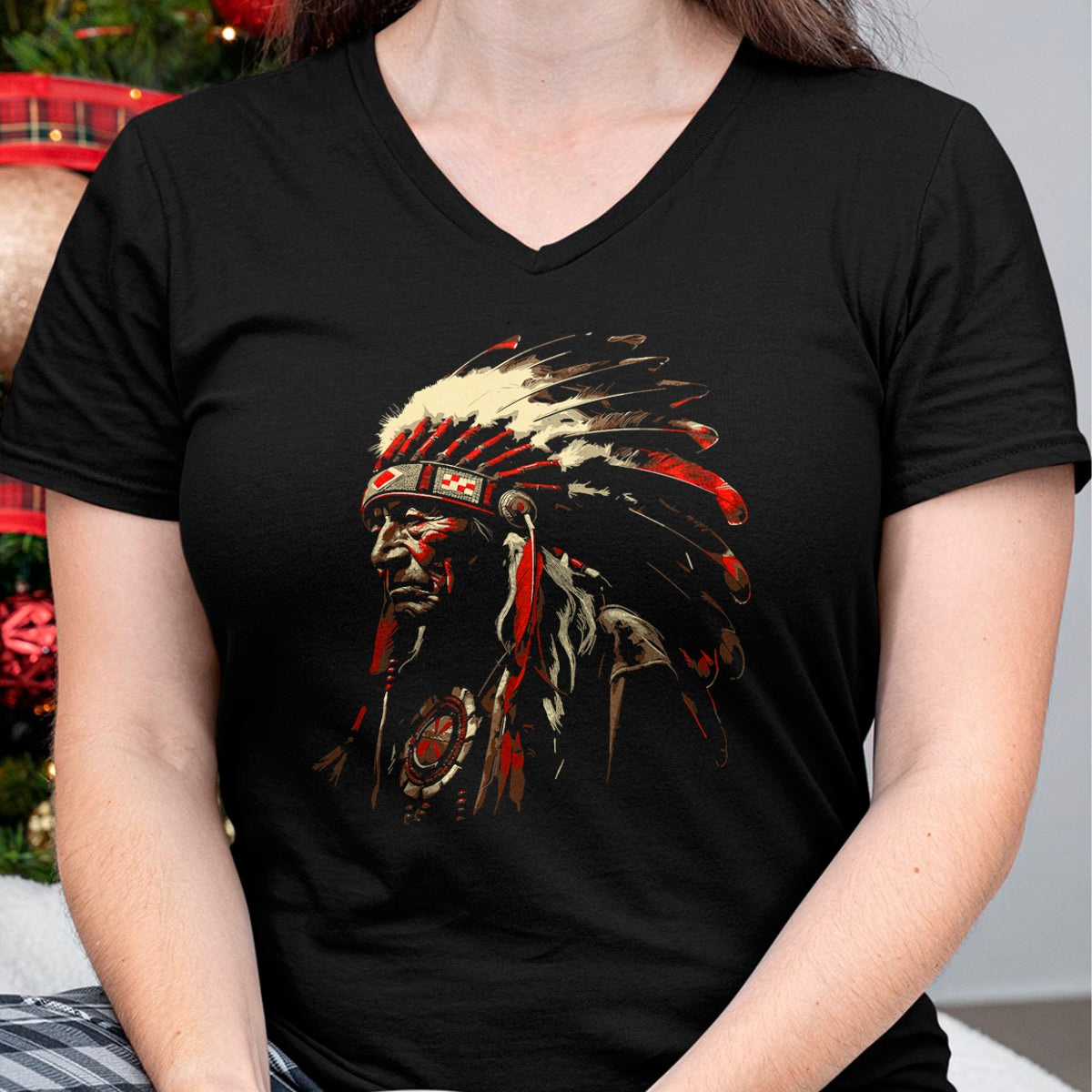 Native American T-Shirts, Vintage Native American Unisex T-Shirt/Hoodie/Sweatshirt HLT00 - Retro Vintage American Motorcycle Indian native Bikers Gift T-Shirt (1)