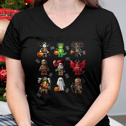 Hallowen Shirts for Family, Funny hallowen shirts, Hallowen Unisex T-Shirt/Hoodie/Sweatshirt HLT00 - Building Bricks Halloween Brick Or Treat Costume Monsters T-Shirt
