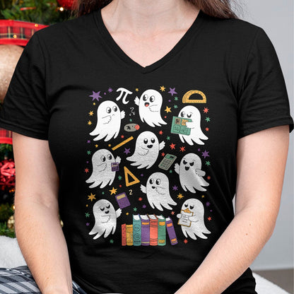 Hallowen Shirts for Family, Funny hallowen shirts, Hallowen Unisex T-Shirt/Hoodie/Sweatshirt HLT00 - Halloween Math Teacher Ghost Math Teacher Spooky Halloween T-Shirt