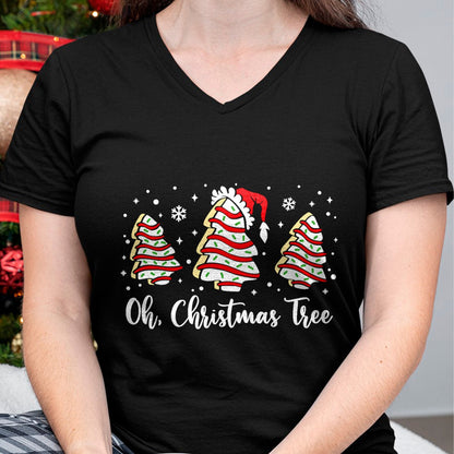 Christmas Shirts for Family, Funny christmas shirts, Christmas Unisex T-Shirt/Hoodie/Sweatshirt HLT00 - Groovy Oh Christmas Tree Cakes Debbie Becky Jen Cake Lovers T-Shirt
