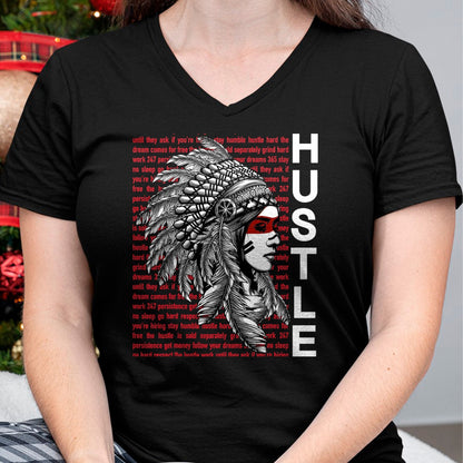 Native American T-Shirts, Vintage Native American Unisex T-Shirt/Hoodie/Sweatshirt HLT00 - Native American Hustle Hard Shirt Urban Gang Ster Clothing T-Shirt