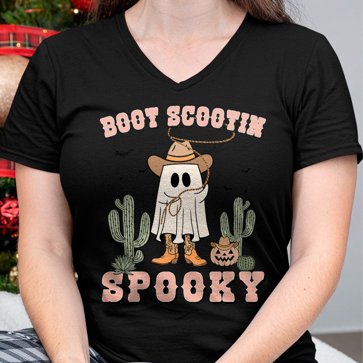 Hallowen Shirts for Family, Funny hallowen shirts, Hallowen Unisex T-Shirt/Hoodie/Sweatshirt HLT00 - Funny Boot Scootin Spooky Cowboy Ghost Men Toddler Halloween T-Shirt