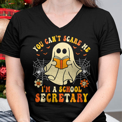 Hallowen Shirts for Family, Funny hallowen shirts, Hallowen Unisex T-Shirt/Hoodie/Sweatshirt HLT00 - You Can't Scare Me I'm A School Secretary Halloween Candy T-Shirt