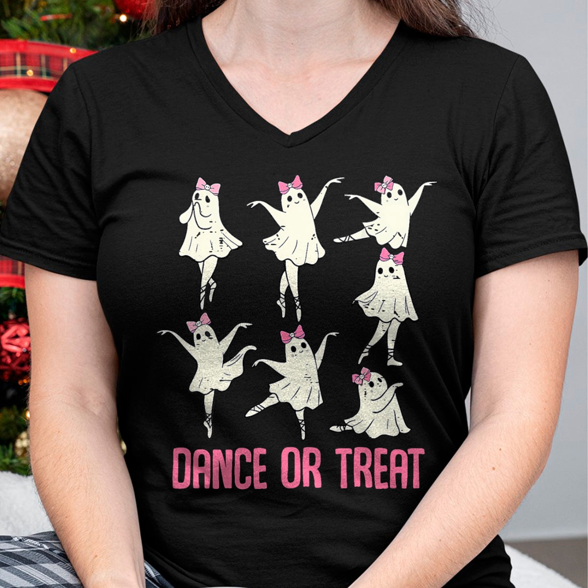 Hallowen Shirts for Family, Funny hallowen shirts, Hallowen Unisex T-Shirt/Hoodie/Sweatshirt HLT00 - Dance Or Treat Shirt Halloween Funny Ghost Ballet Dance T-Shirt