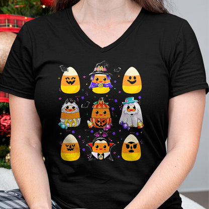 Hallowen Shirts for Family, Funny hallowen shirts, Hallowen Unisex T-Shirt/Hoodie/Sweatshirt HLT00 - Candy Corn Halloween Costume Characters Candy Corn Crew T-Shirt