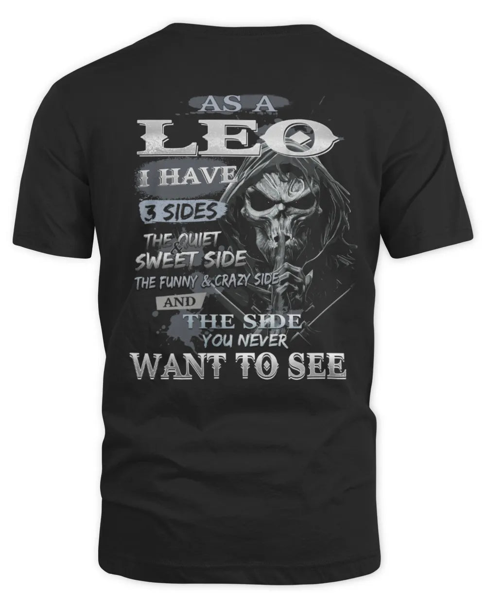 MEN'S LEO ZODIAC T-SHIRT – 3 PERSONALITY SIDES DESIGN - GIFT FOR MAN - TLEE00