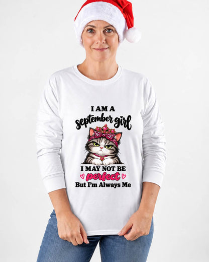 SEPTEMBER GIRL CAT SHIRT – ALWAYS ME - FOR WOMEN - TLEE09 (SKU2610-100-09)