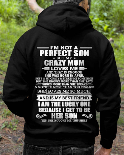 APRIL MOM - SHE MAY BE CRAZY BUT SHE LOVES ME UNCONDITIONALLY - FROM MOM - TLEE04 (SKU2604-84-04)