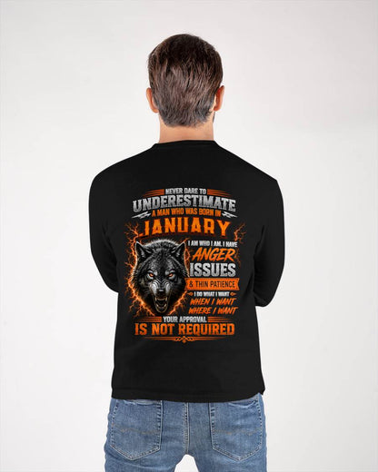 JANUARY MAN I DO WHAT I WANT SHIRT - FOR MAN - TLEE01 (SKU2608-244-01)