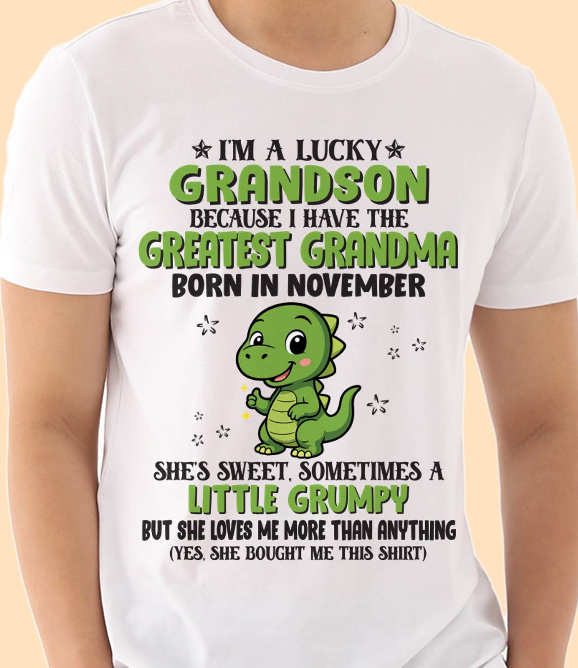NOVEMBER - I'M A LUCKY GRANDSON BECAUSE I HAVE THE GREATEST GRANDMA - FROM GRANDMA - TLEE11 (SKU09-86-11)