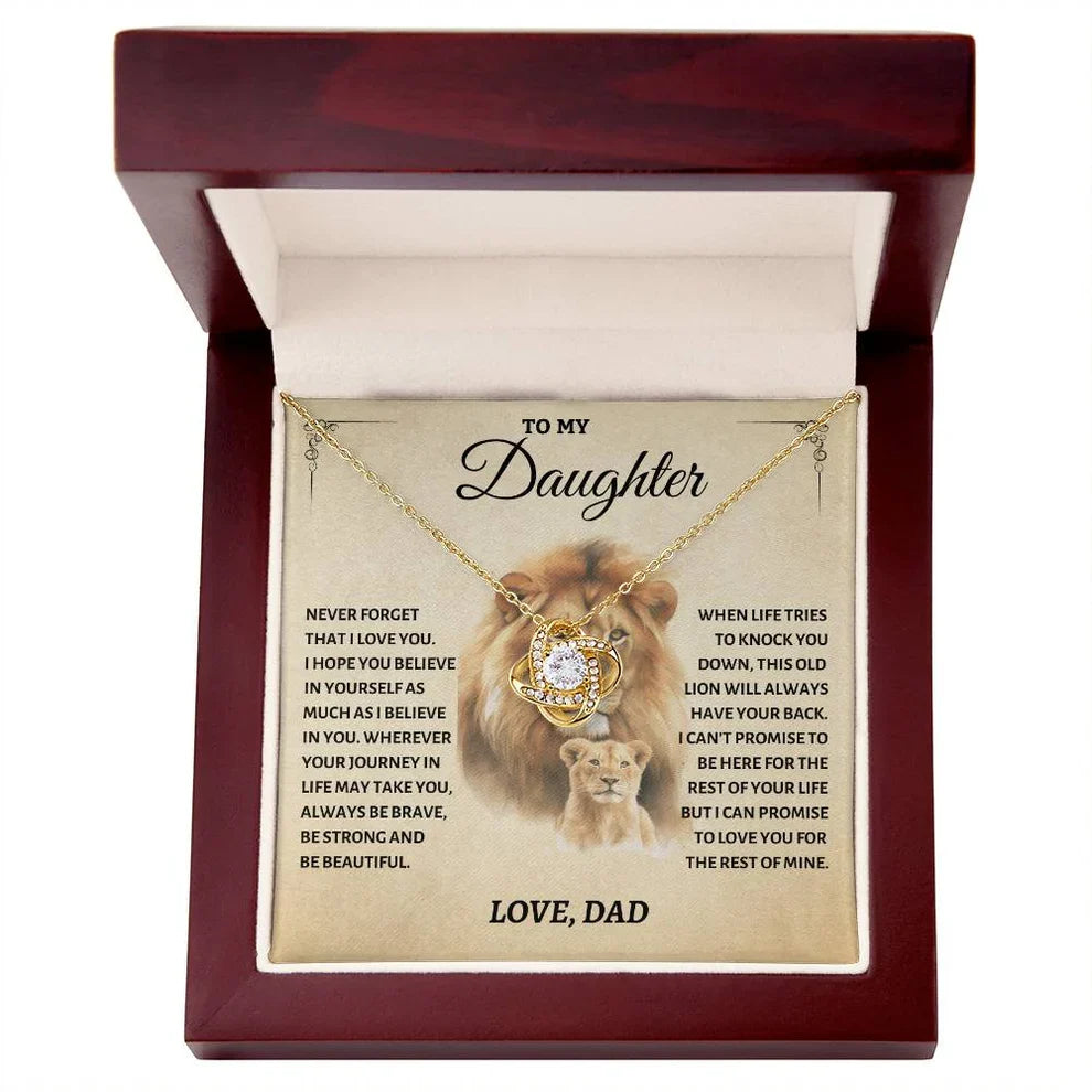 To My Daughter From Dad Necklace