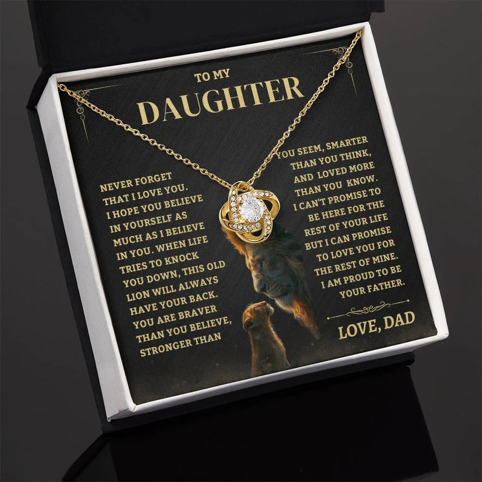 To My Daughter From Dad Necklace (SKUJ06-88)