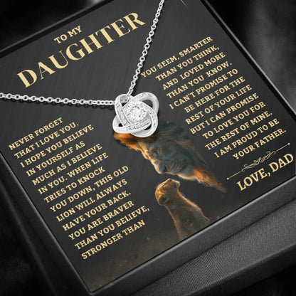 To My Daughter From Dad Necklace (SKUJ06-88)