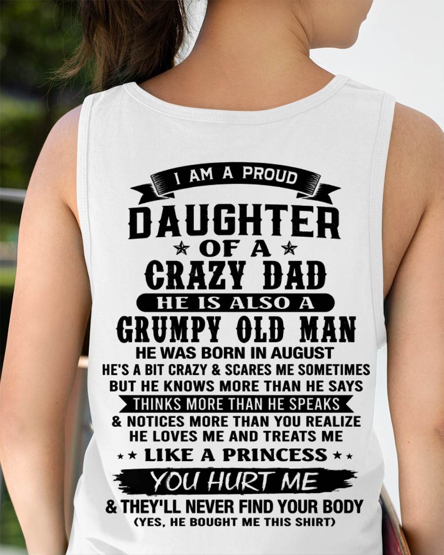 AUGUST - FUNNY DAD AND DAUGHTER SHIRT - FROM DAD - TLEE08 (SKU2606-394-08)