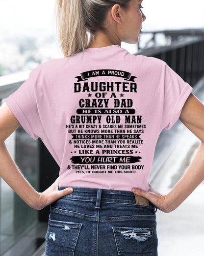 FUNNY DAD AND DAUGHTER SHIRT - FROM DAD - TLEE00 (SKU2606-394-00)
