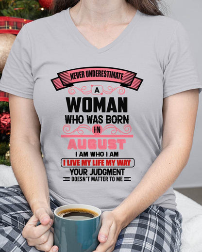 AUGUST - I AM WHO I AM — CONFIDENT, INDEPENDENT, AND UNAPOLOGETIC - FOR WOMEN - TLEE08 (SKU2602-91-08)