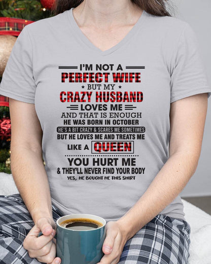 OCTOBER - I’M NOT A PERFECT WIFE  BUT MY CRAZY HUSBAND LOVES ME  AND THAT IS ENOUGH - FROM HUSBAND - TLEE10 (SKU26T-0188-10)