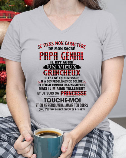 NOVEMBRE / FILLE À PAPA GÂTÉE ET FIÈRE - CADEAU DE PAPA - TLEE11 (SKU2605-355-11)