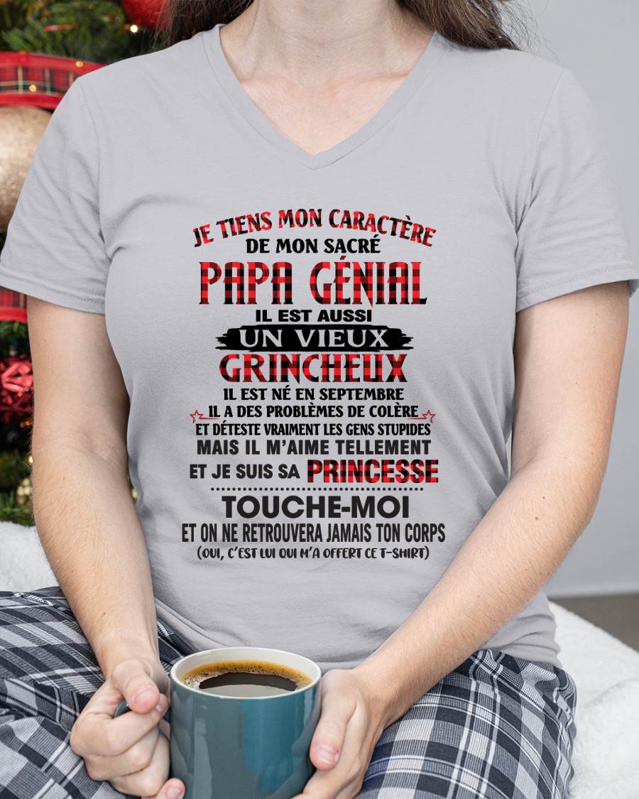 SEPTEMBRE / FILLE À PAPA GÂTÉE ET FIÈRE - CADEAU DE PAPA - TLEE09 (SKU2605-355-09)