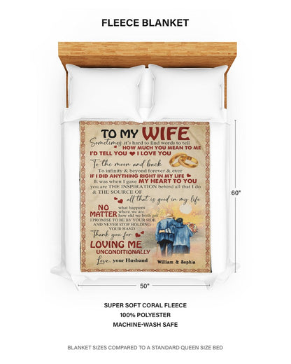 Special blanket for Wife - From Husband blanket