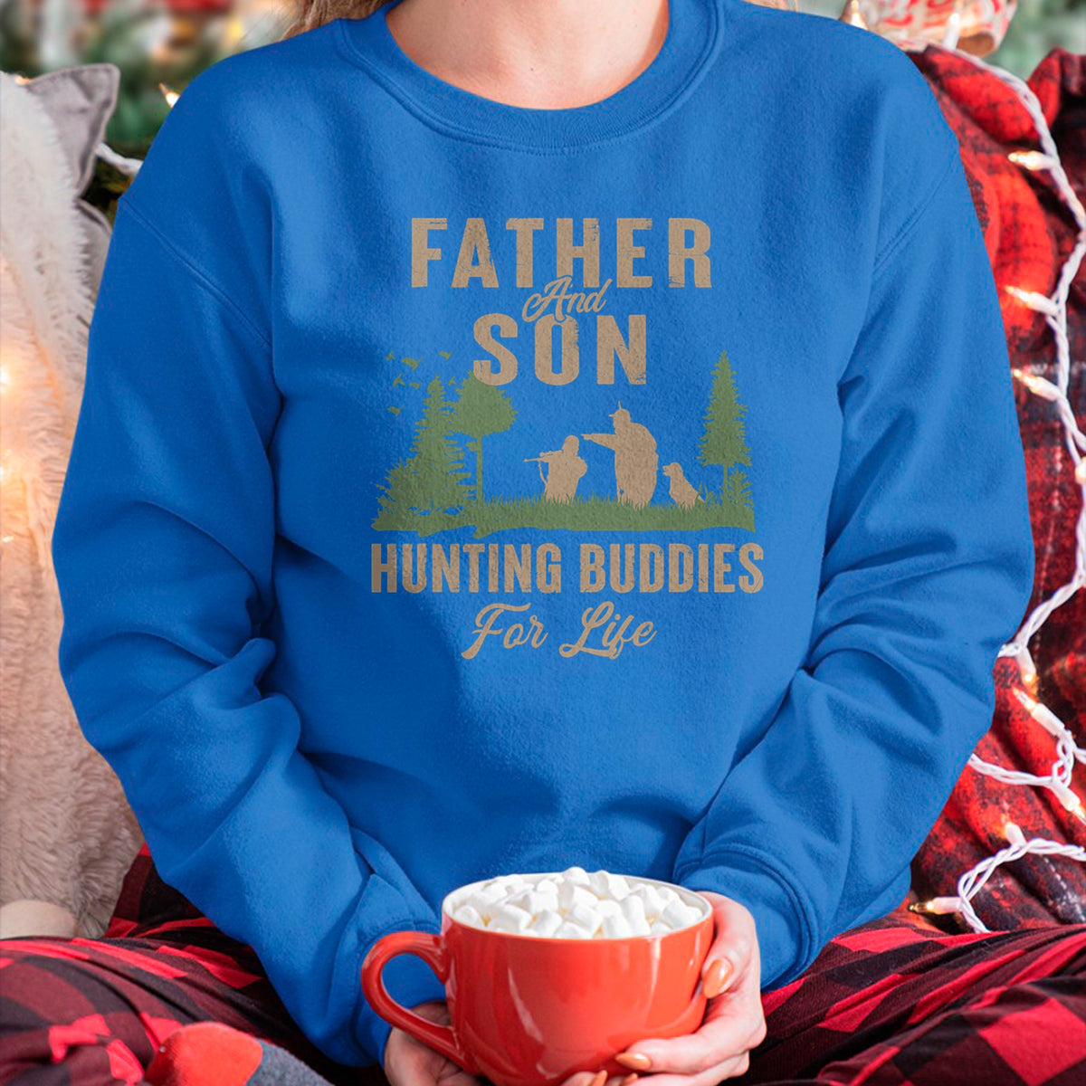 Best Wife Shirt, Wife and Husband Unisex T-Shirt/Hoodie/Sweatshirt HLT00 - Father and Son Hunting Buddies For Life Hunter Husband Dad T-Shirt
