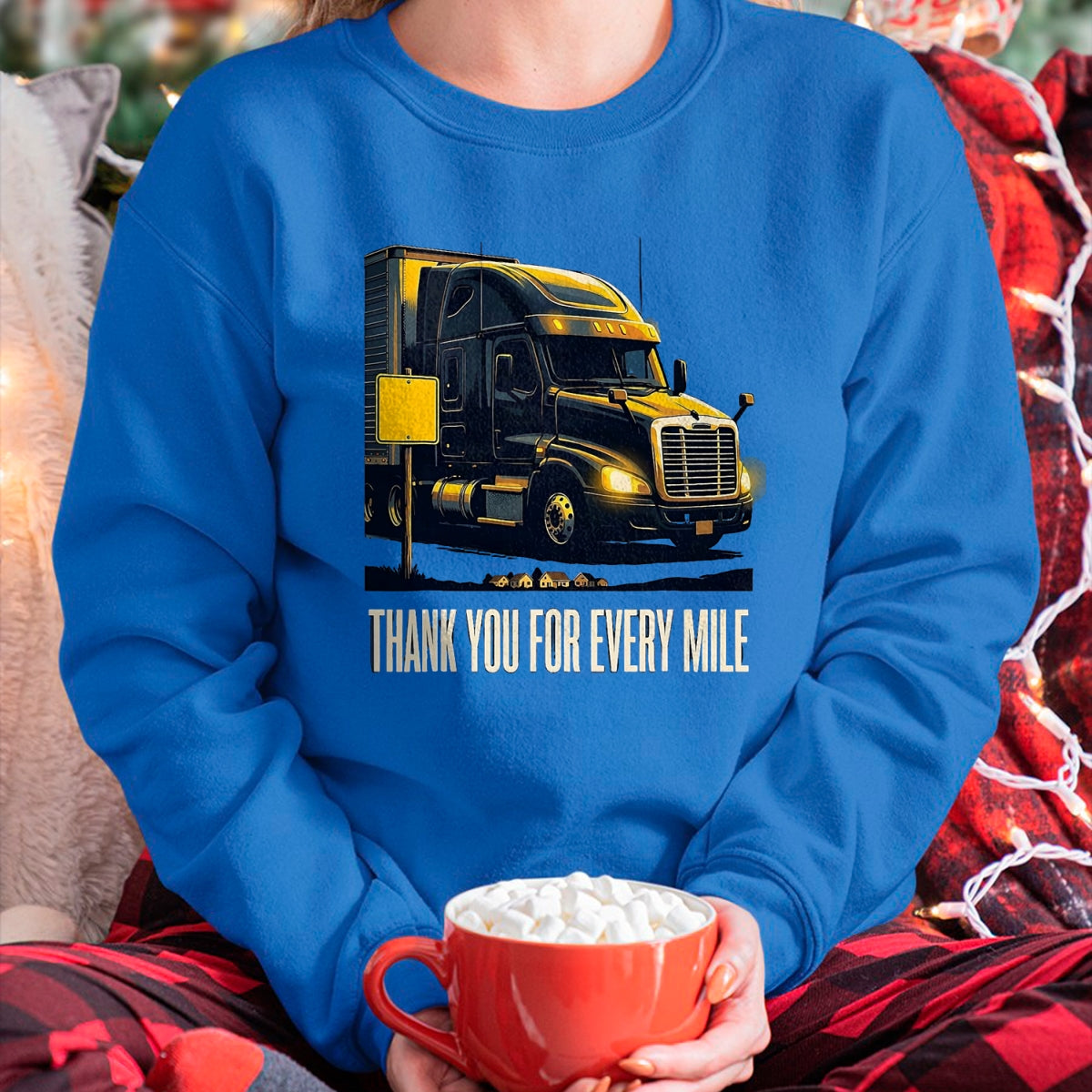 Best Truck Driver Life Shirt, Funny Trucker UnisexT-Shirt/Hoodie/Sweatshirt HLT00 - Thank You For Every Mile Truck Driver Appreciation Week Gift T-Shirt, Men, Pink, XX-Large