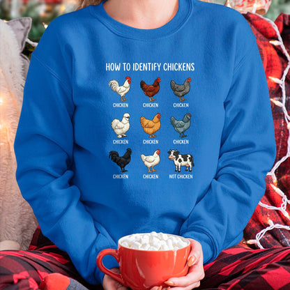 Best Farmer Life Shirt, Funny Farmer UnisexT-Shirt/Hoodie/Sweatshirt HLT00 - How to Identify Chickens T-Shirt