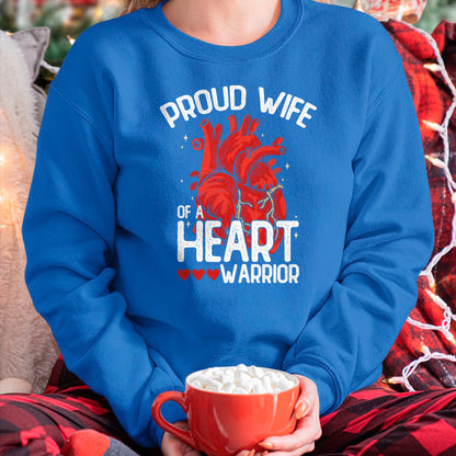 Best Wife Shirt, Wife and Husband Unisex T-Shirt/Hoodie/Sweatshirt HLT00 - Gift for wife T shirt, lucky wife   Proud Wife Of A Heart Warrior Heart Surgery T-Shirt
