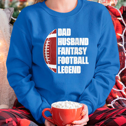 Best Wife Shirt, Wife and Husband Unisex T-Shirt/Hoodie/Sweatshirt HLT00 - Dad Husband Fantasy Football Legend League Funny Fathers Day T-Shirt