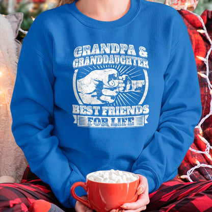 Best Grandpa Shirt, Proud Grandpa Unisex T-Shirt/Hoodie/Sweatshirt HLT00 -Grandpa Granddaughter Gift Family Shirt Grandad Fist Bump T-Shirt