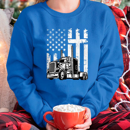 Best Truck Driver Life Shirt, Funny Trucker UnisexT-Shirt/Hoodie/Sweatshirt HLT00 - Semi Truck American Flag Christian Truck Driver Patriotic T-Shirt