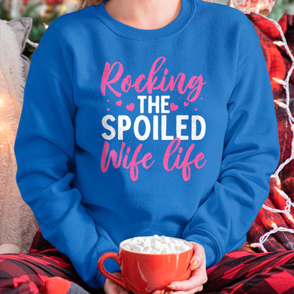 Best Wife Shirt, Wife and Husband Unisex T-Shirt/Hoodie/Sweatshirt HLT00 - Gift for wife T shirt, spoiled wife   Funny Spoiled Wife Art For Women Girls Husband Spoiled Wife Pr (24)