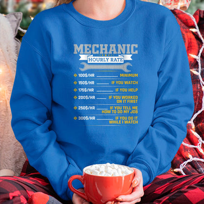 Best Mechanic Life Shirt, Funny Mechanic UnisexT-Shirt/Hoodie/Sweatshirt HLT00 - Mens Funny Mechanic Hourly Rate Car Mechanic Car Guy T-Shirt