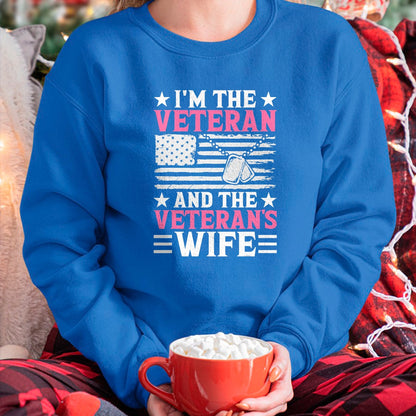 Proud Veteran Shirt, Funny Veteran UnisexT-Shirt/Hoodie/Sweatshirt HLT00 - Female Veteran and Veteran_s Wife Women Veteran Mom Grandma T-Shirt