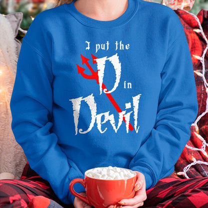 Hallowen Shirts for Family, Funny hallowen shirts, Hallowen Unisex T-Shirt/Hoodie/Sweatshirt HLT00 - I put D in Devil Halloween Matching Couple Boyfriend T-Shirt