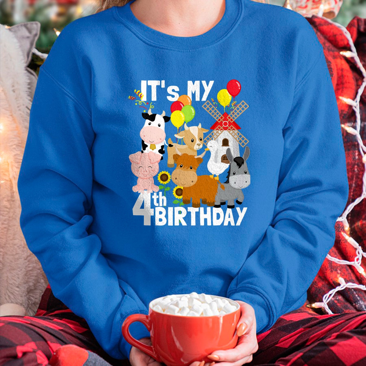Best Farmer Life Shirt, Funny Farmer UnisexT-Shirt/Hoodie/Sweatshirt HLT00 - Farm Animals 4 Year Old It's My 4th Birthday Party Farm T-Shirt
