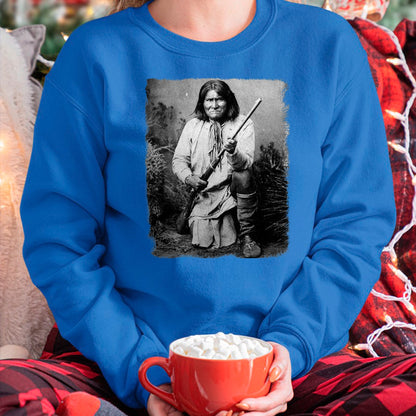 Native American T-Shirts, Vintage Native American Unisex T-Shirt/Hoodie/Sweatshirt HLT00 - Geronimo t Warrior Native American