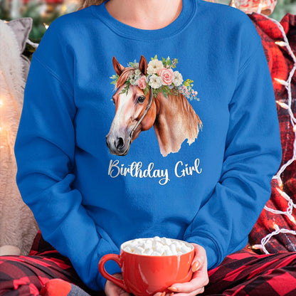 Best Horse Lover Shirt , Funny Horse UnisexT-Shirt/Hoodie/Sweatshirt HLT00 - Horse Birthday Girl Party Outfit Pony Daughter Granddaughter T-Shirt