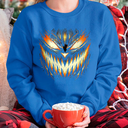 Hallowen Shirts for Family, Funny hallowen shirts, Hallowen Unisex T-Shirt/Hoodie/Sweatshirt HLT00 - Scary Jack O Lantern Face Carved Pumpkin Halloween Costume T-Shirt