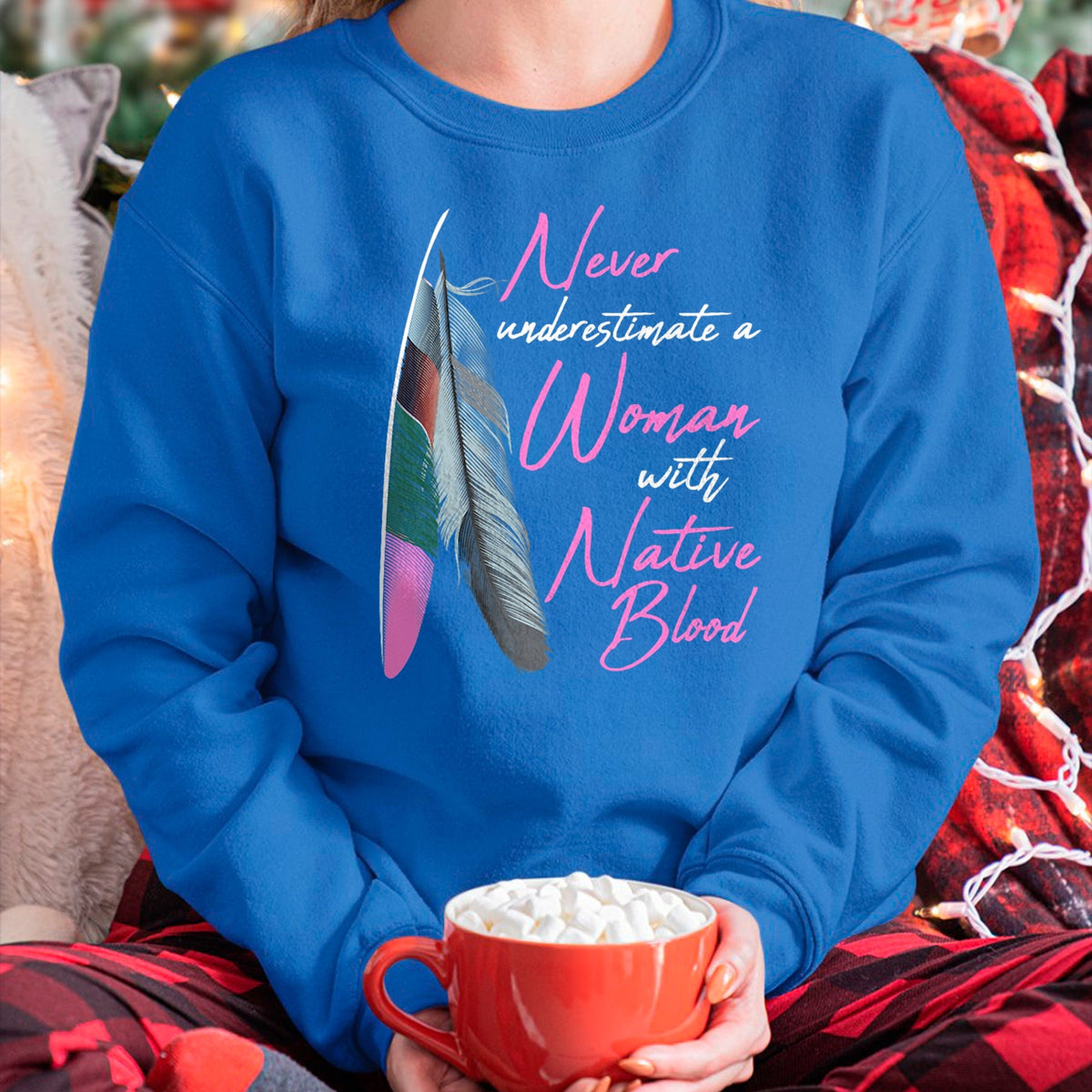 Native American T-Shirts, Vintage Native American Unisex T-Shirt/Hoodie/Sweatshirt HLT00 - Native American Indian A Woman With Native Blood