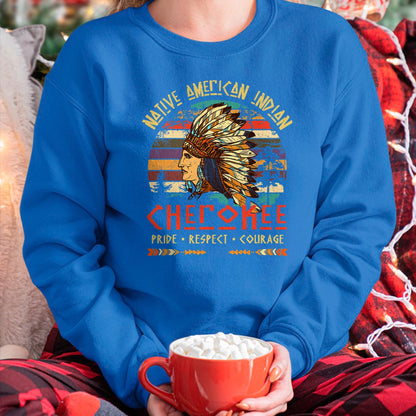 Native American T-Shirts, Vintage Native American Unisex T-Shirt/Hoodie/Sweatshirt HLT00 - Cherokee Native American Indian Pride Indigenous Tribe