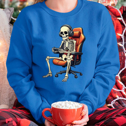 Hallowen Shirts for Family, Funny hallowen shirts, Hallowen Unisex T-Shirt/Hoodie/Sweatshirt HLT00 - Halloween Skeleton Gamer Video Gaming Boys Girls Men Women T-Shirt