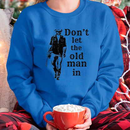 Guitar Lover Shirt, Funny Guitar UnisexT-Shirt/Hoodie/Sweatshirt HLT00 - Don_t let the Old man in Vintage Man Walking with a Guitar T-Shirt