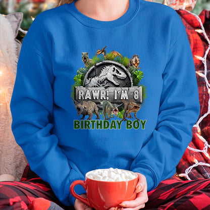 Best Dinosaur Lover Shirt, Funny Dinosaur UnisexT-Shirt/Hoodie/Sweatshirt HLT00 - Kids 8 Years Old Shirt 8th Birthday Boy T Rex Dinosaur T-Shirt