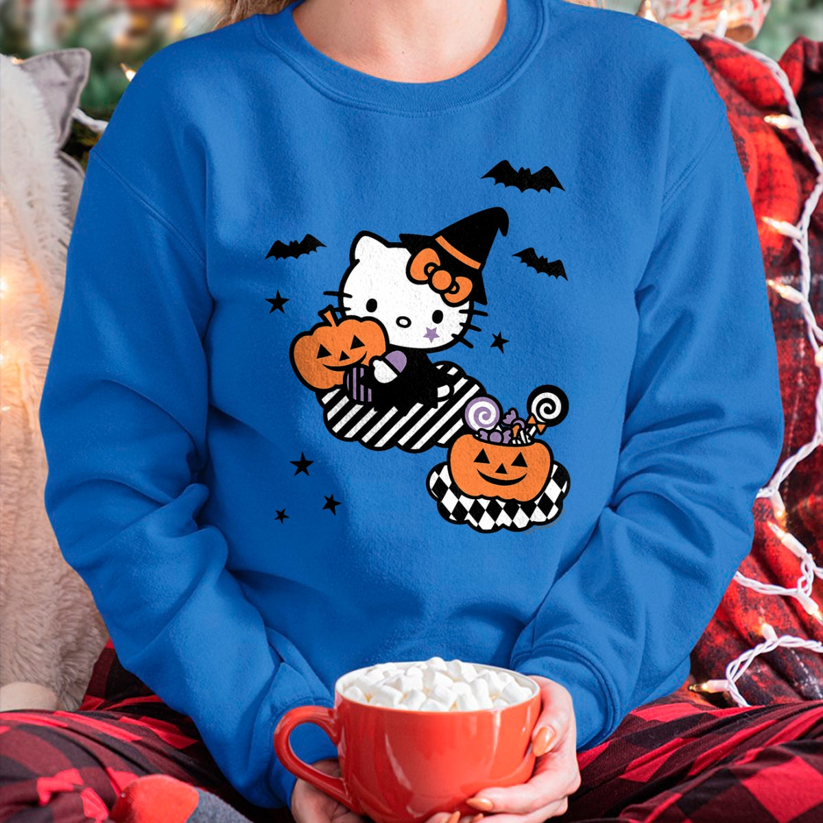 Hallowen Shirts for Family, Funny hallowen shirts, Hallowen Unisex T-Shirt/Hoodie/Sweatshirt HLT00 - Hello Kitty Trick or Treat Halloween Tee Shirt T-Shirt
