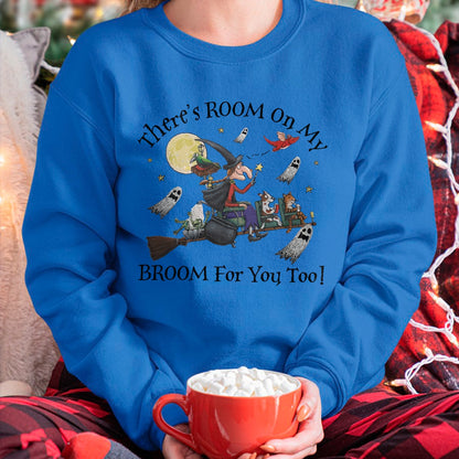 Hallowen Shirts for Family, Funny hallowen shirts, Hallowen Unisex T-Shirt/Hoodie/Sweatshirt HLT00 - Halloween There's Room On My Broom For You Too Teacher Long Sleeve T-Shirt