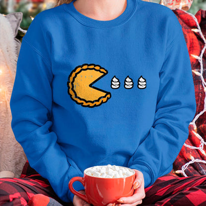 Best Thanksgiving Family Shirt , Funny Thanksgiving UnisexT-Shirt/Hoodie/Sweatshirt HLT00 - Thanksgiving Pumpkin Pie Eating Cream Fall Kids Men Women T-Shirt, Men, Brown, XX-Large