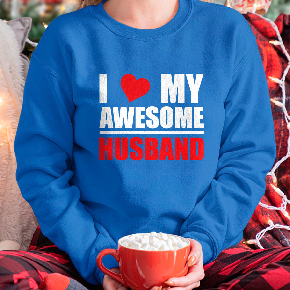 Best Wife Shirt, Wife and Husband Unisex T-Shirt/Hoodie/Sweatshirt HLT00 - I Love My Awesome Husband Romantic Gift for Wife or Husband T-Shirt