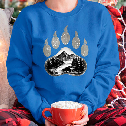 Native American T-Shirts, Vintage Native American Unisex T-Shirt/Hoodie/Sweatshirt HLT00 - Native American Indian Bear Claws Funny Mountain Animal Gift
